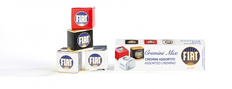 Конфеты шоколадные FIAT Cremino из фундука и миндаля ассорти 