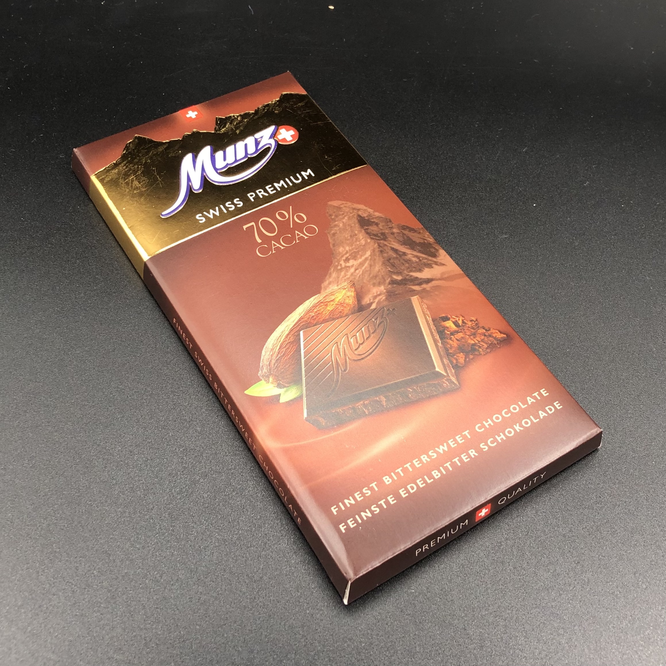 Горький шоколад MUNZ 70% какао 100г