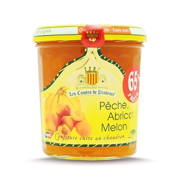 Джем Les Comtes de Provence из персика, абрикоса и дыни 340г