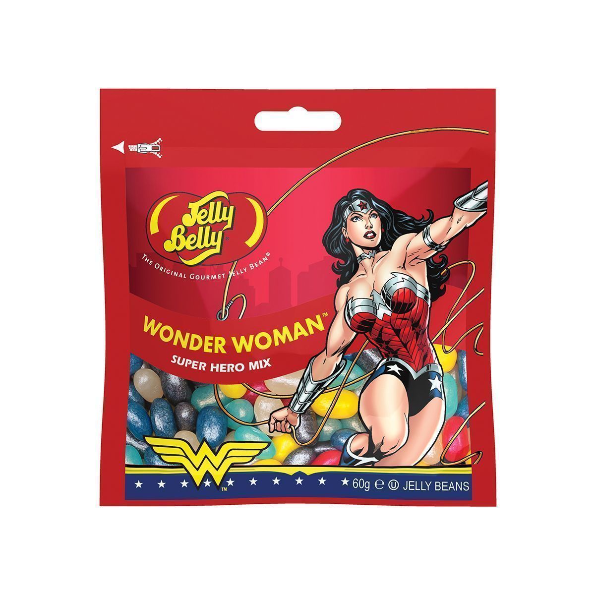 Драже жевательные Jelly Belly Super Hero Wonder Woman 60г