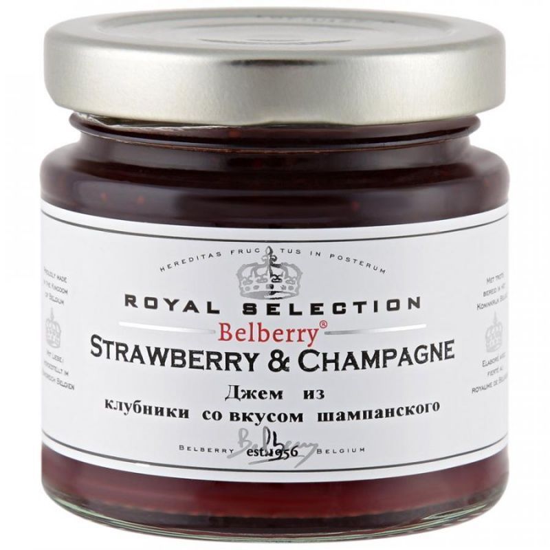 Джем из клубники со вкусом шампанского 130 гр Belberry