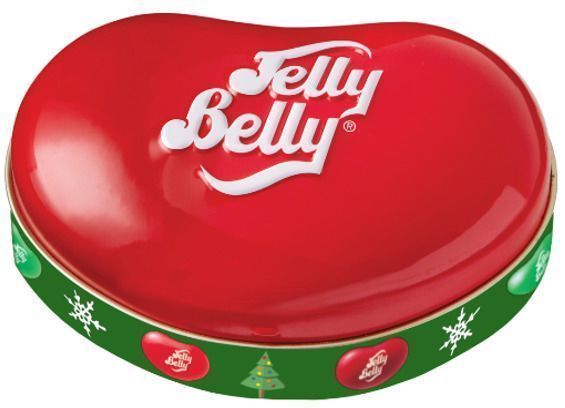 Драже жевательное "Jelly Belly" ассорти рождественское 65 г. в жестяной банке