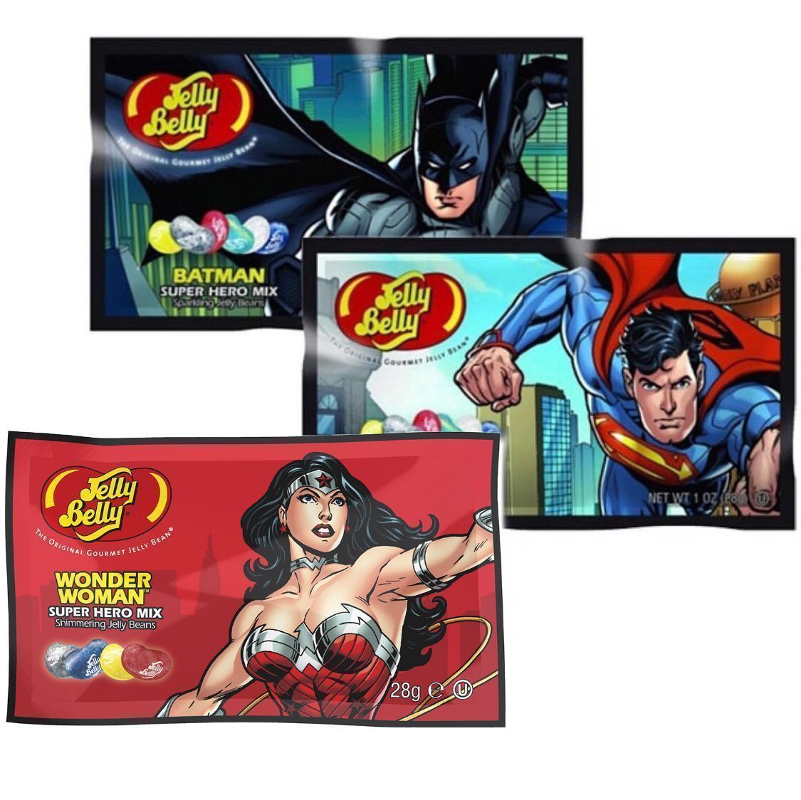 Драже жевательные Jelly Belly Super Hero Mix 28г