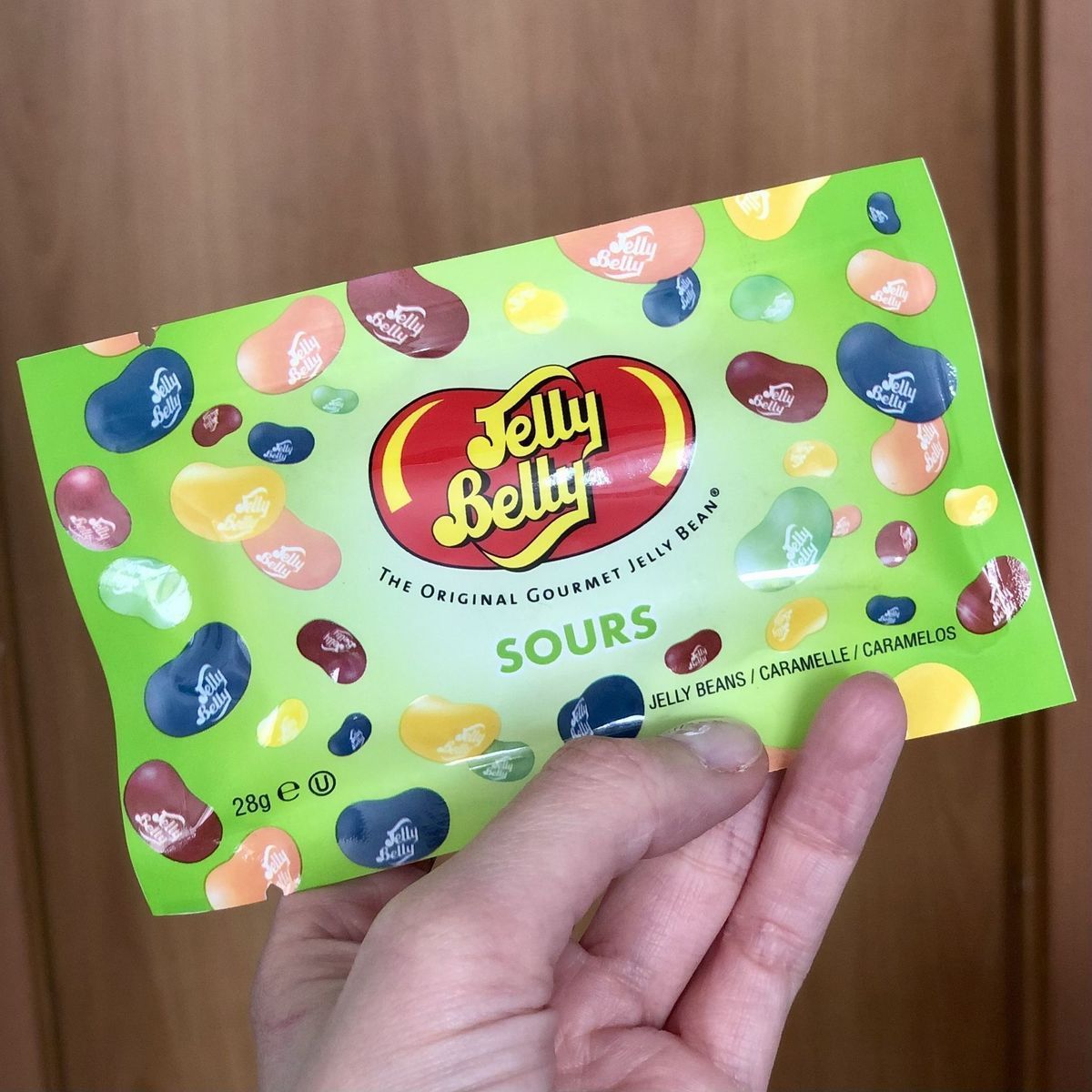 Драже жевательное "Jelly Belly" ассорти кислые фрукты 28г пакет 5 вкусов