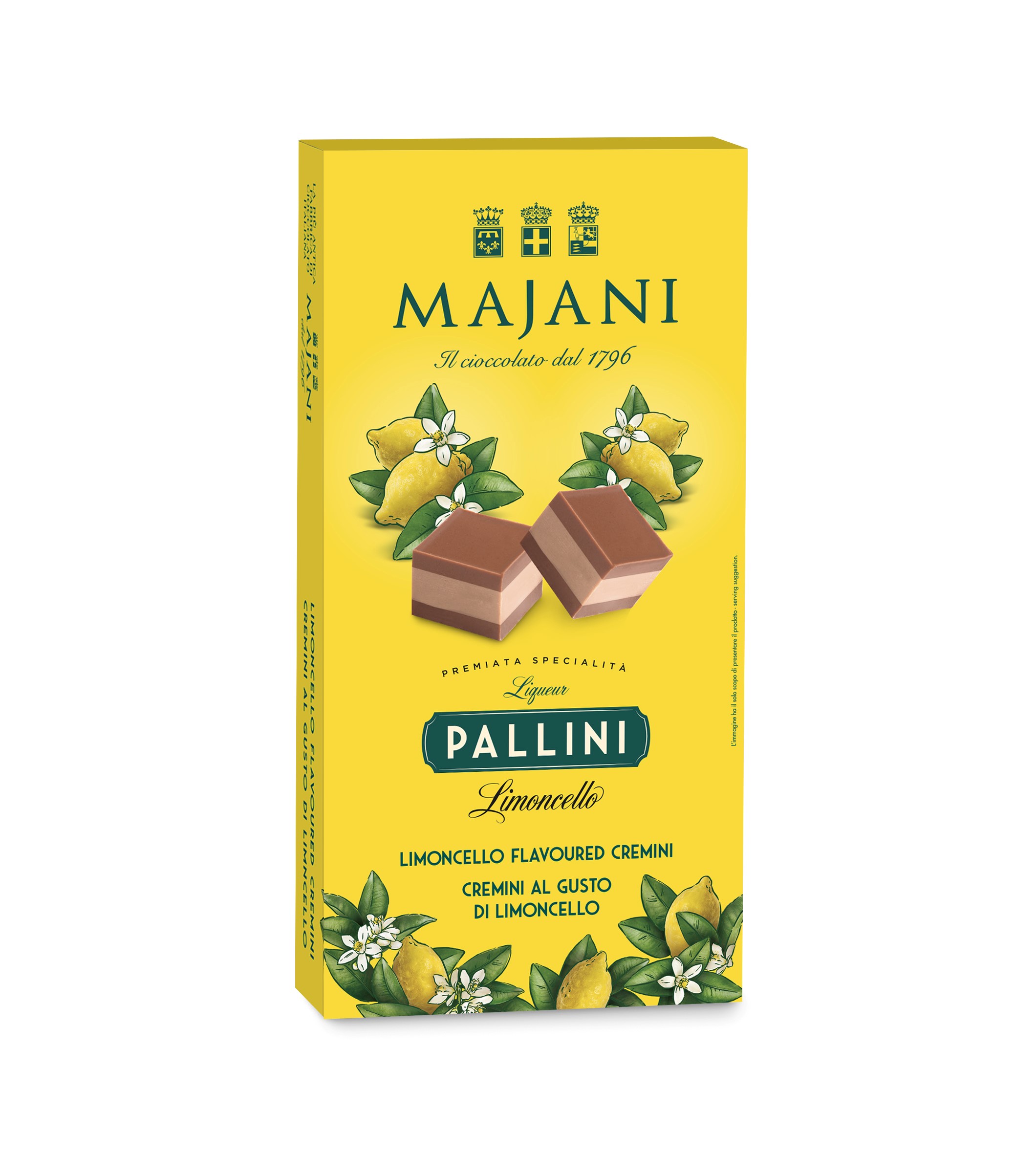 Конфеты шоколадные Cremino Fiat LIMONCELLO Pallini 101 г.