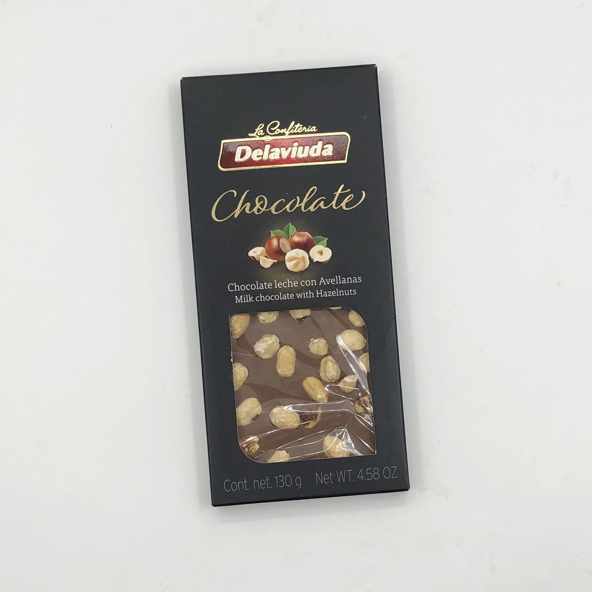 Молочный шоколад Delaviuda с фундуком 130 г