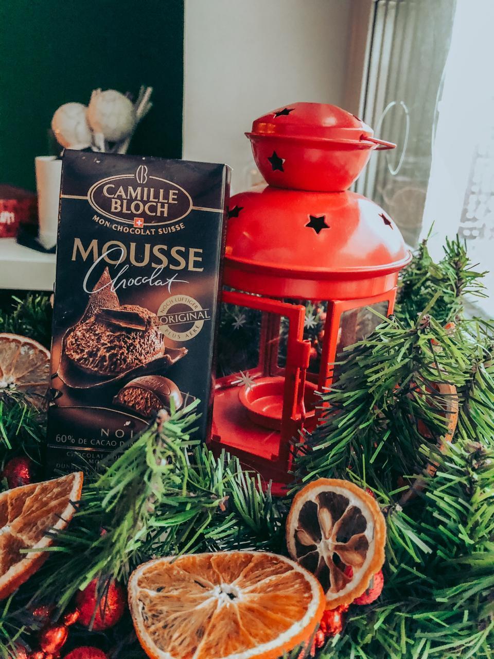 Горький шоколад MOUSSE NOIR с начинкой из шоколадного мусса 100г