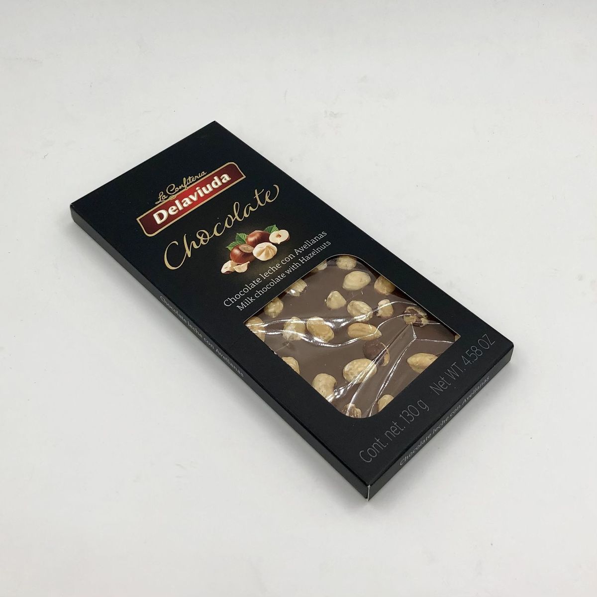 Молочный шоколад Delaviuda с фундуком 130 г