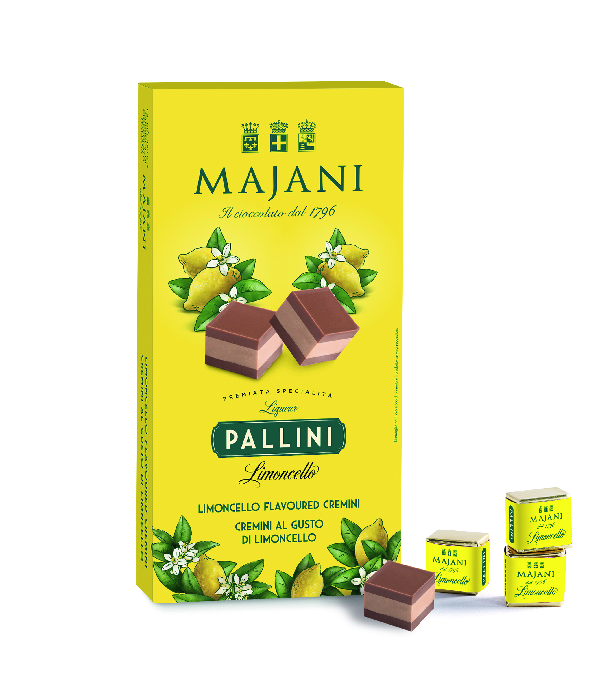 Конфеты шоколадные Cremino Fiat LIMONCELLO Pallini 101 г.