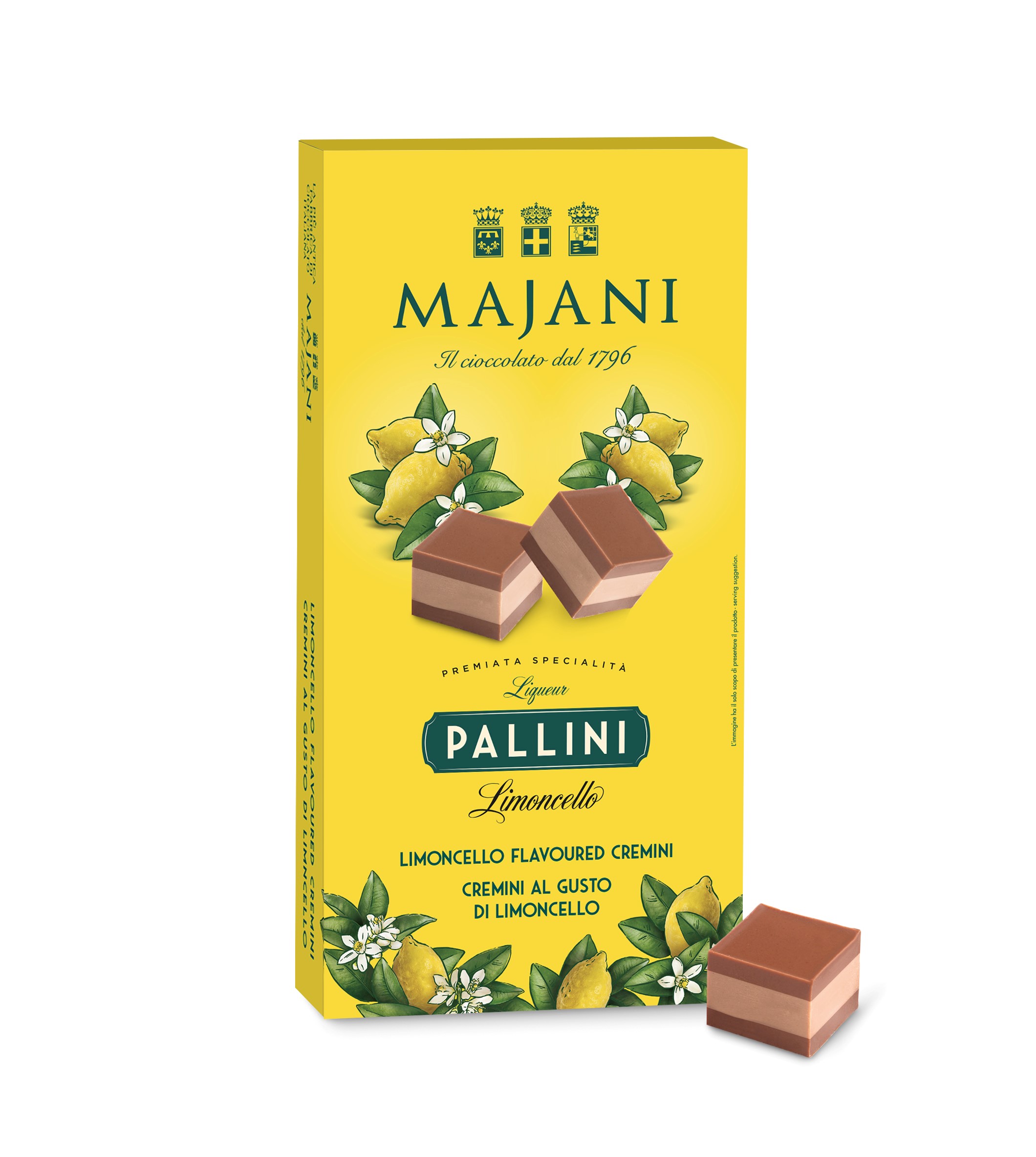 Конфеты шоколадные Cremino Fiat LIMONCELLO Pallini 101 г.