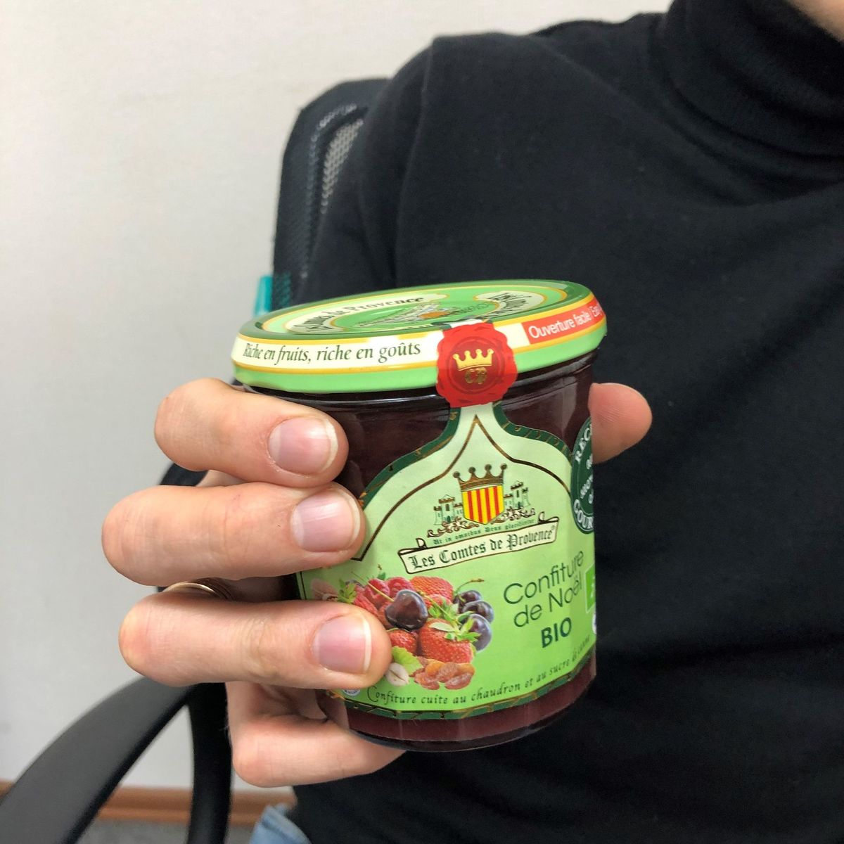 Джем Рождественский (клубника, вишня, малина, орехи) Organic 350 гр.