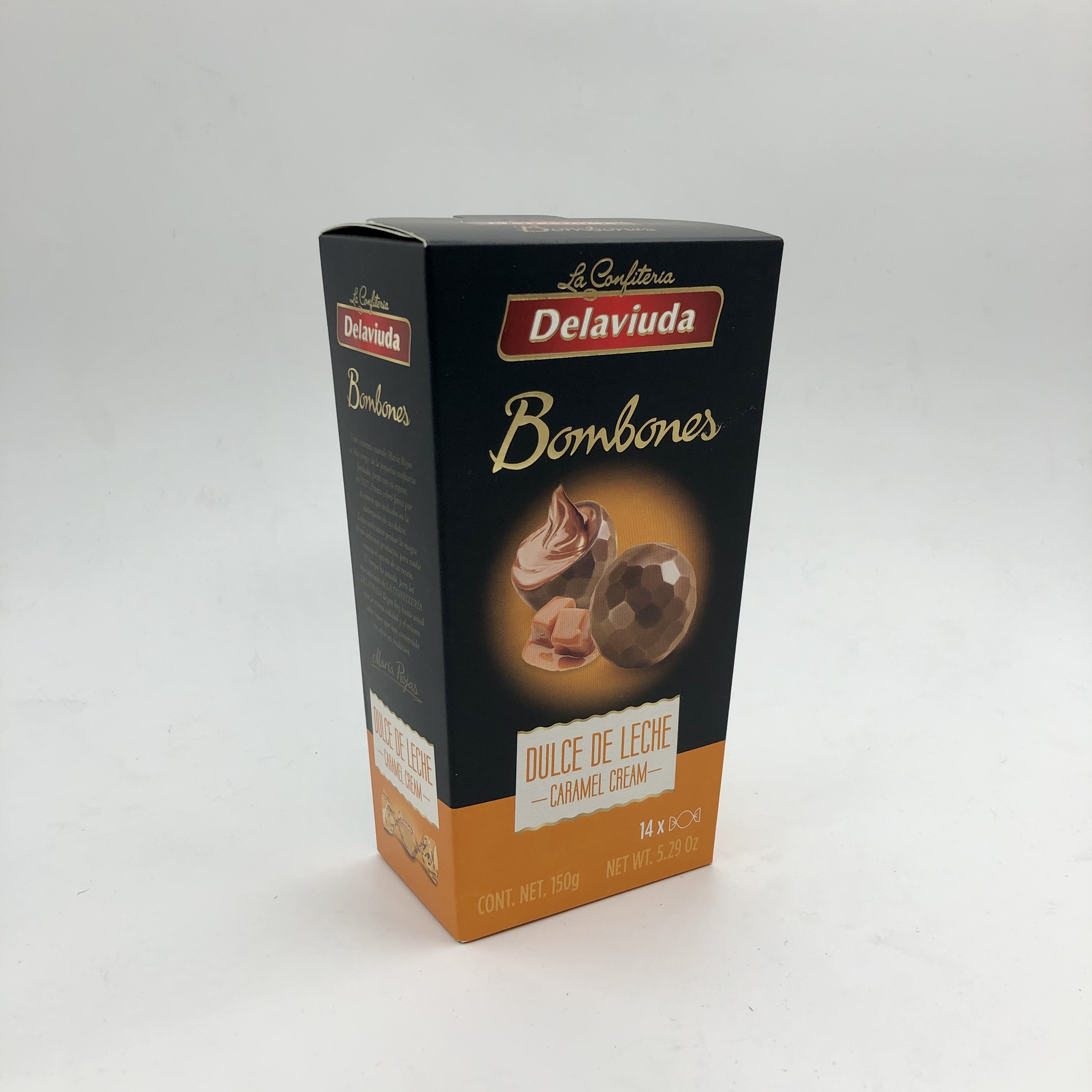 Шоколадные конфеты Delaviuda из молочного шоколада с карамелью 150г