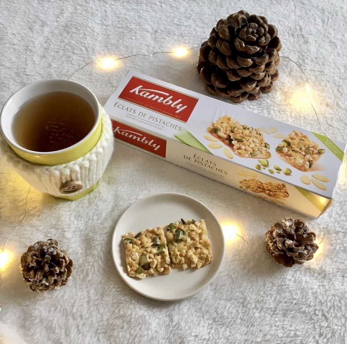 Печенье Kambly "Eclats de Pistaches" с фисташками и миндалем 80г