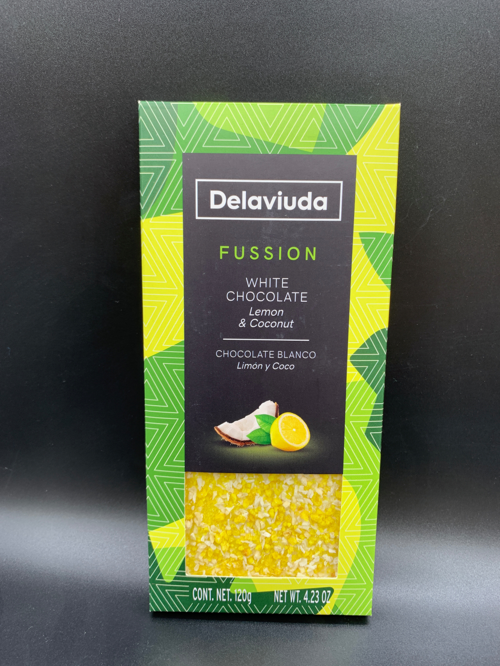Белый шоколад Delaviuda с лимоном и кокосом 120 гр