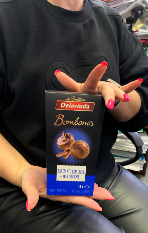 Шоколадные конфеты Delaviuda из молочного шоколада 150г
