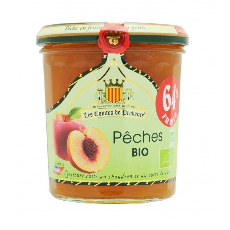 Джем Les Comtes de Provence из персика Organic 350г, 64% фруктов