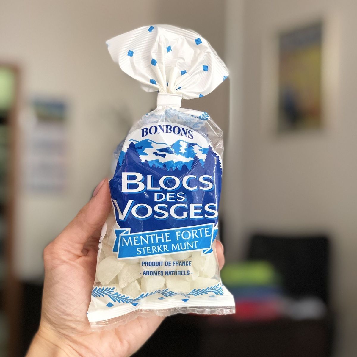 Леденцы BLOCS DES VOSGES со вкусом мяты 125г