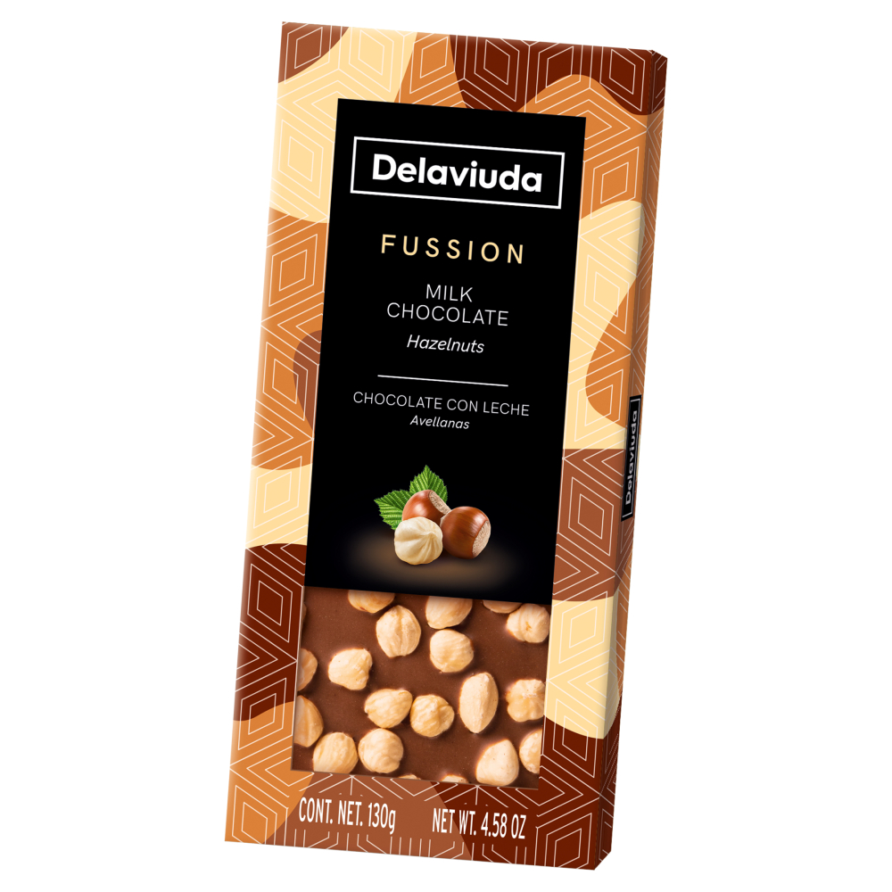  Молочный шоколад Delaviuda с фундуком 130 гр
