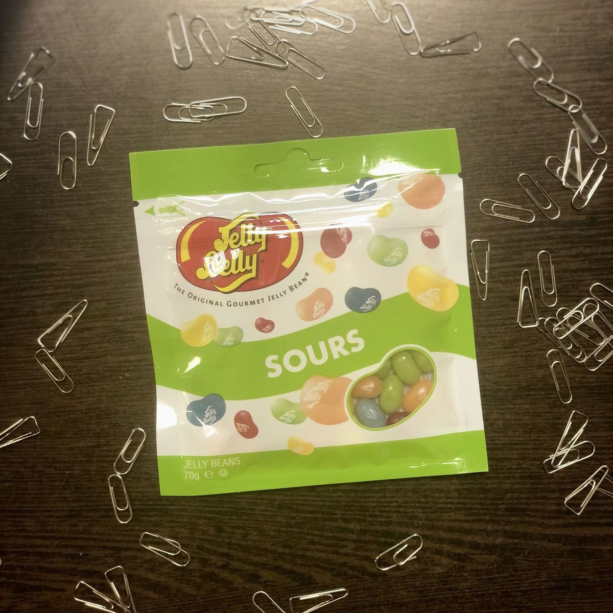 Драже жевательное "Jelly Belly" кислые фрукты 70г пакет