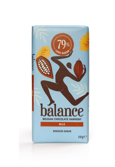 Шоколад молочный без сахара Balance 100 гр.