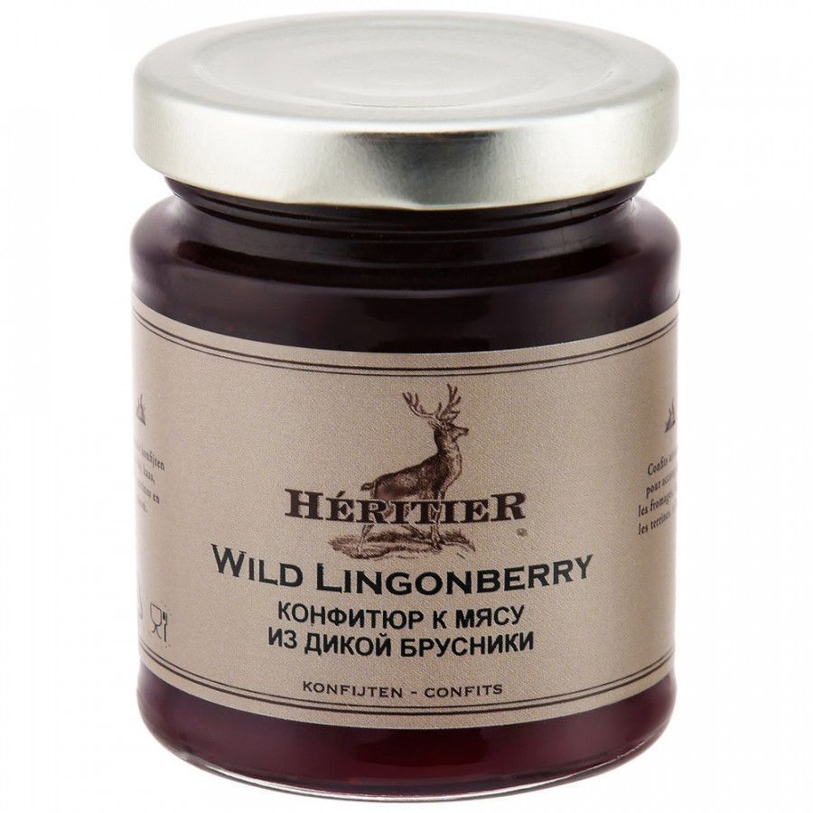 Конфитюр к мясу из дикой брусники 180 гр Heritier, Belberry