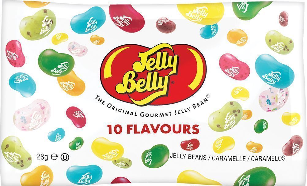 Драже жевательное "Jelly Belly" ассорти 10 вкусов 28г пакет