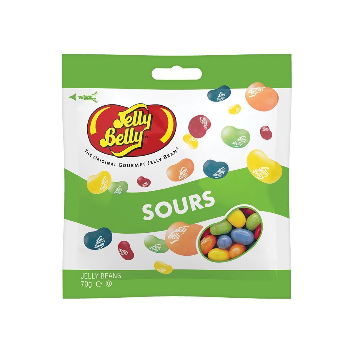 Драже жевательное "Jelly Belly" кислые фрукты 70г пакет