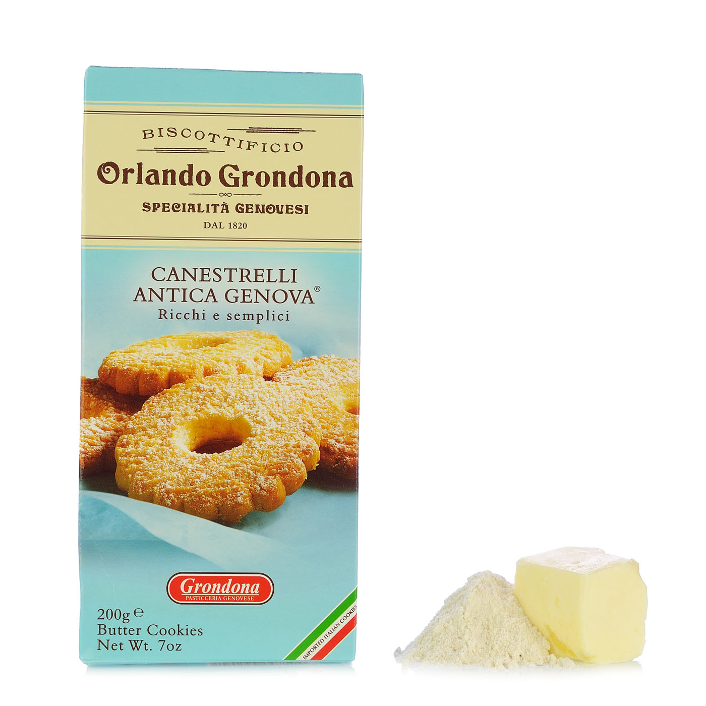 Печенье песочное с сахарной пудрой CANESTRELLI A.G. Grondona 200 г