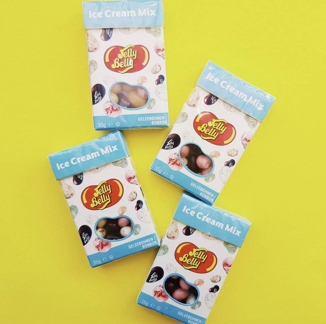 Драже жевательное "Jelly Belly" ассорти мороженое 35г картонная коробка